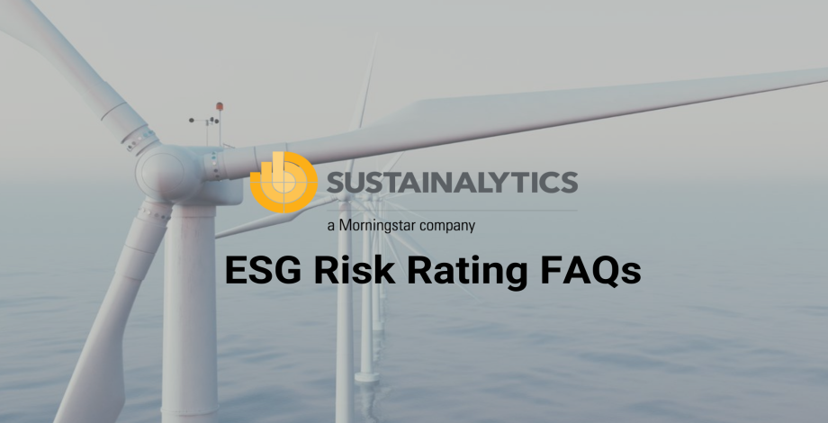 Sustainalytics ESG Risk Rating Report  Enquiry.